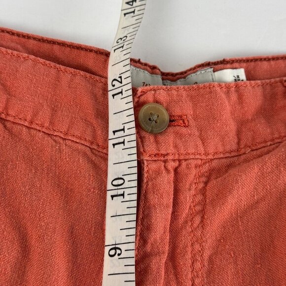 Weatherproof Vintage Salmon Men's 34 Linen Blend Shorts Beach Vacation Summer - Picture 9 of 10